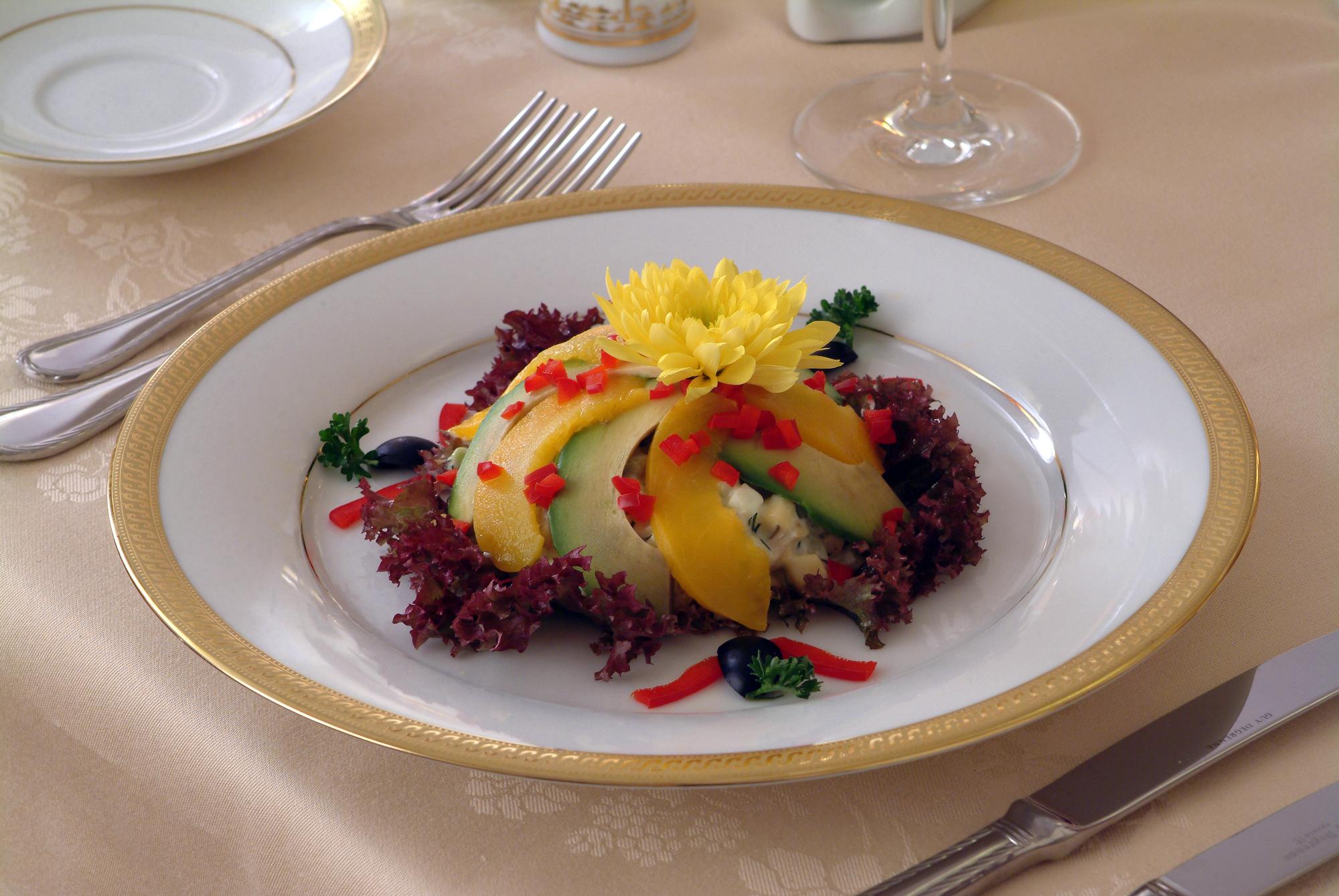 Plated seasonal main course
