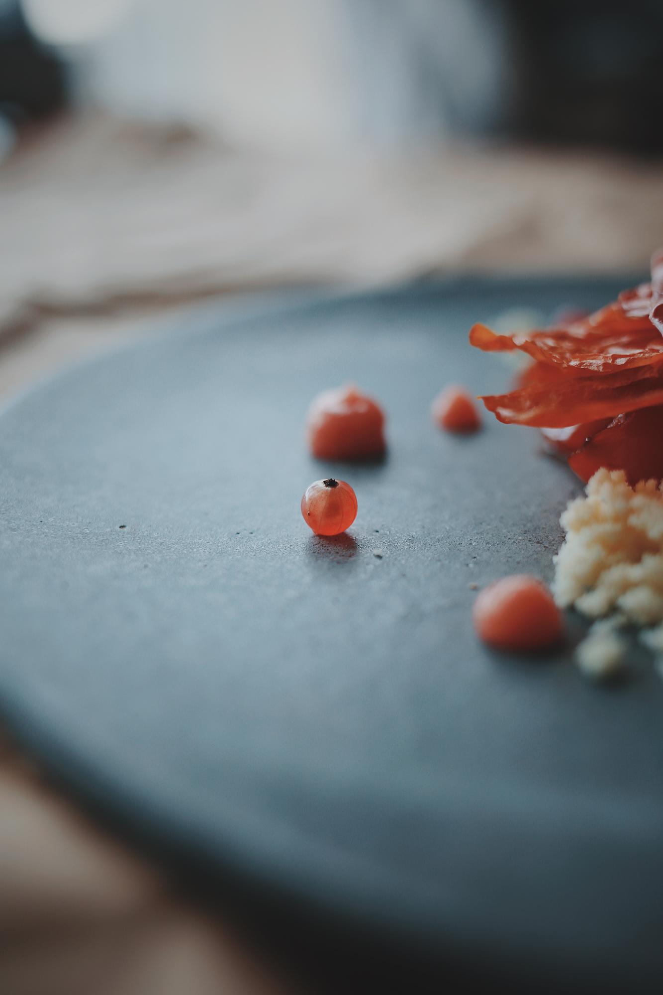 Close-up of plated appetizer